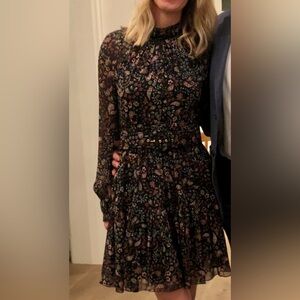 NICHOLAS Black Floral Dress